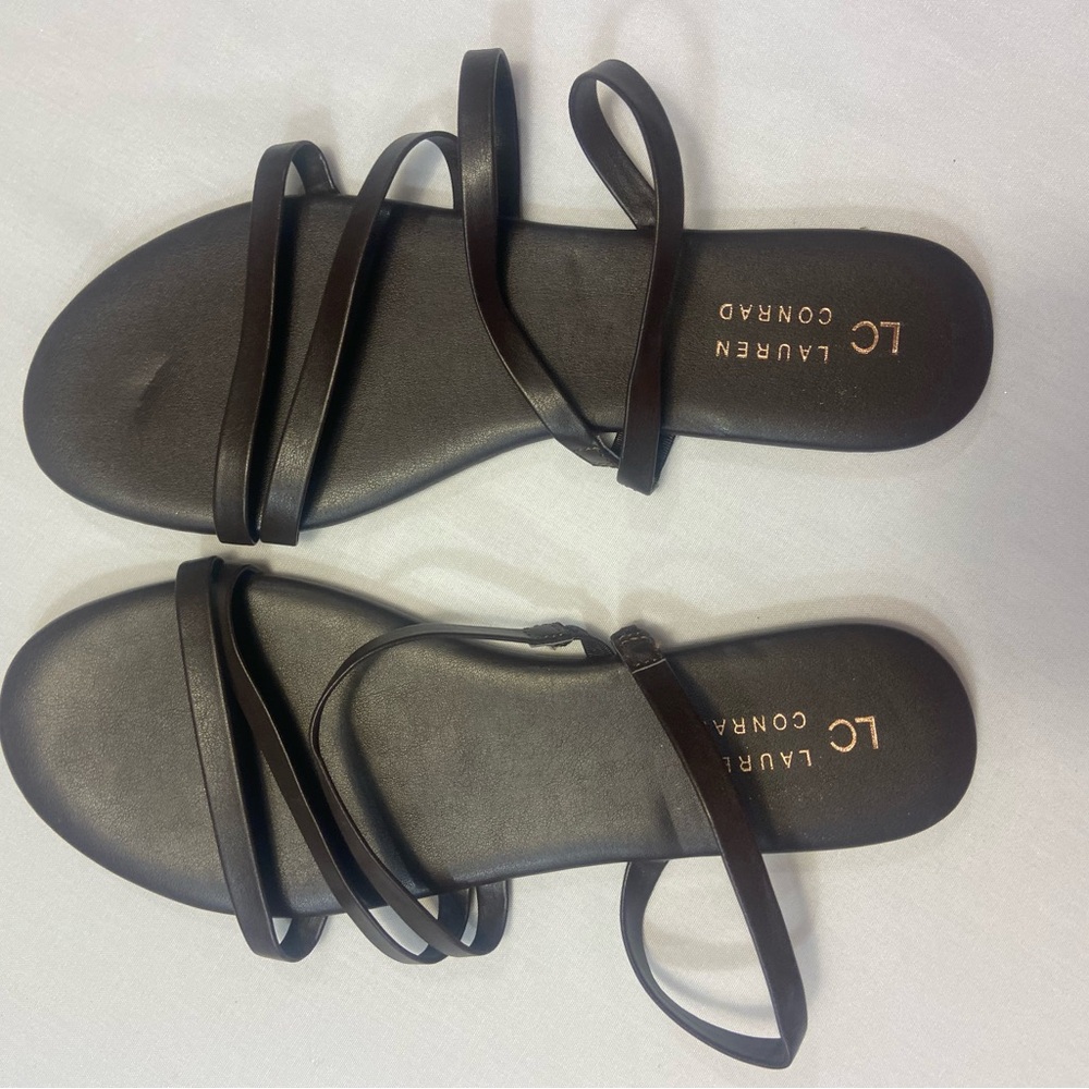 LC Lauren Conrad Elegant Brown Sandals